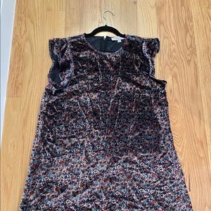 Loft dress floral velvet - size 10